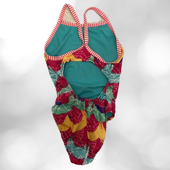 Dolphin Uglies Tropical Competition One Piece Swim Suit, Girls Youth Sz 28 - Picture 2 of 4
